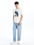 LC Waikiki Crew Neck Short Sleeve Printed Combed Cotton Men's T-shirt